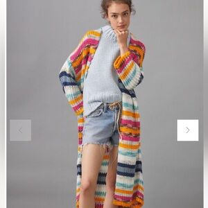Rainbow Duster Cardigan Anthropologie one size NWT
